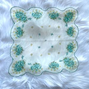 100% vintage polyester sheer Pocket Square